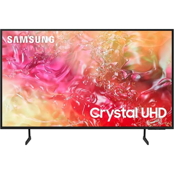 Samsung 55 Inch Crystal UHD TV, DU7000, 4K, PurColor, 4K Upscaling, Samsung TV Plus, Q-Symphony, Tizen Smart TV, UA55DU7000UXZN (2024 - UAE Version)