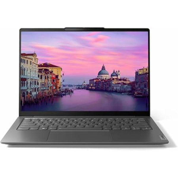 Lenovo Yoga Slim 6 14IRH8 Laptop with 14" WUXGA OLED Display, Intel i7-13700H,16GB RAM,1TB SSD, Intel Iris Xe Graphics, Backlit Eng-Ar KB, Win 11, Storm Grey [83E0005KAX]+2Y Premium Care