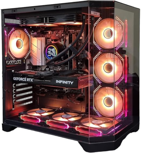 Gaming PC Ryzen 7 5700x, Nvidia RTX 5060 Ti 16GB GDDR7, RAM 32GB DDR4 3200MHz, 1TB Nvme M.2 SSD, Windows 11 pro, RGB Gaming Case, 1 Year Warranty