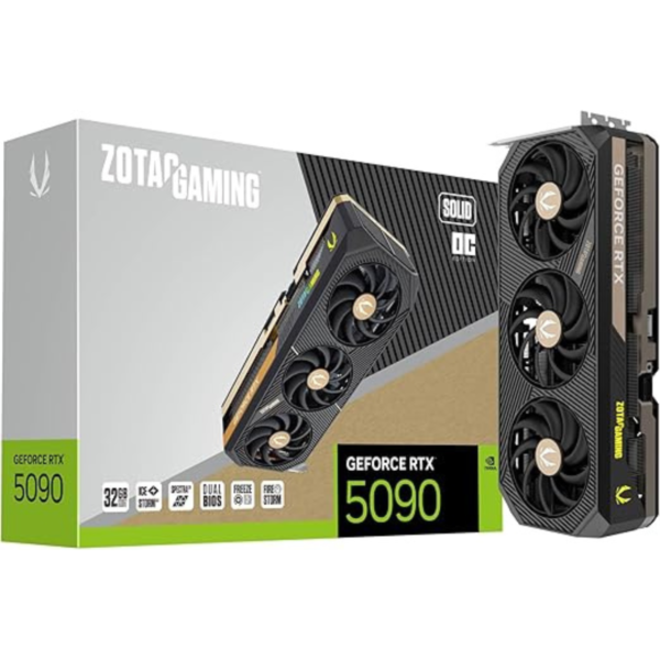 ZOTAC Gaming GeForce RTX 5090 Solid OC DLSS 4 32GB GDDR7 512-bit 28 Gbps