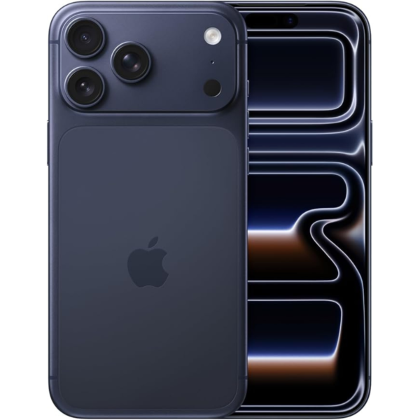 Apple iPhone 17 Pro 256 GB: 6.3-inch Display with ProMotion up to 120Hz, A19 Pro Chip, Breakthrough Battery Life, Pro Fusion Camera System with Center Stage Front Camera; Deep Blue