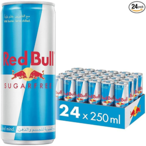 Red Bull Energy Drink, Sugar Free, 250 ml (24 pack)
