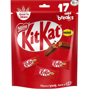 Nestle Kitkat 2 Finger Mini Milk Chocolate Wafers Bag 250g