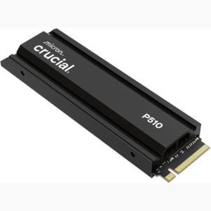 Crucial P510 2TB Gen5 NVMe SSD with Heatsink, Up to 10,000 MB/s, PCIe 5.0 M.2 2280 SSD, Internal Solid State Drive, Compatible with Desktop, & PS5, +Acronis Software - CT2000P510SSD5-01